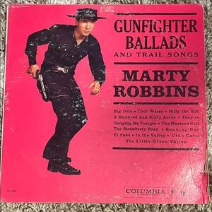 Columbia Vinyl Record - Gunfighter Ballads with Red Cover